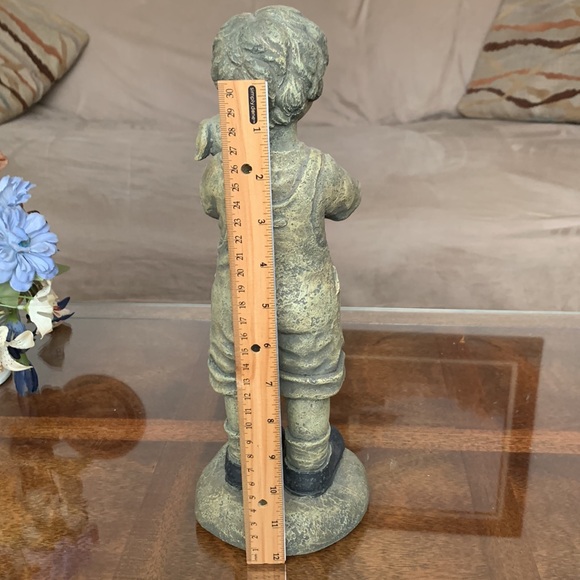 Boy & Puppy Dog Better Homes Garden Statue Lawn Indoor Outdoor Decoration Decor - Picture 5 of 7